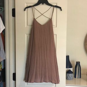 Tobi taupe party dress